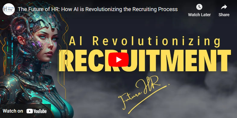 AI revolutionizing recruitment youtube video thumbnail